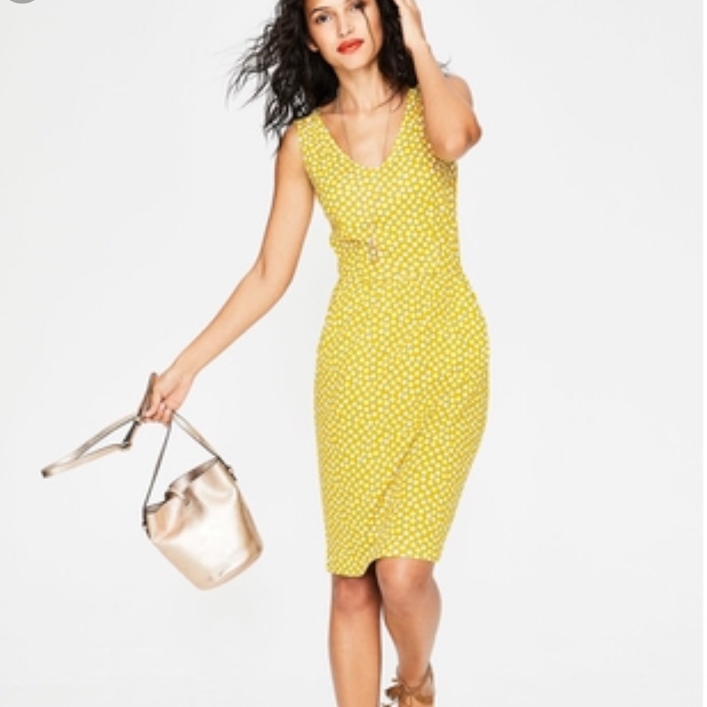 Boden Melinda dress yellow us12